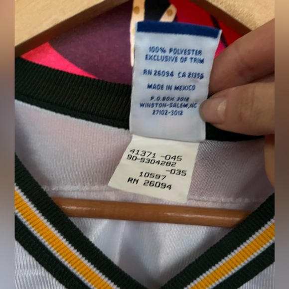 Vintage Brett Favre Green Bay Packers Champion NFL Jersey White 4 48 Football - Picture 7 of 12
